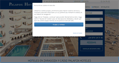 Desktop Screenshot of palafoxhoteles.com